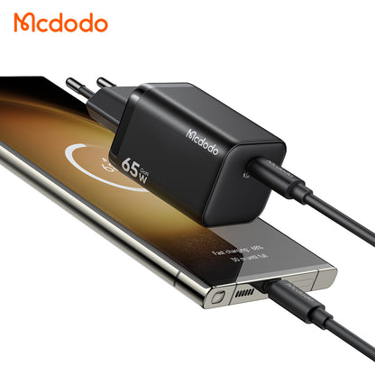 McDodo CH-0850 Ultimate Mini verkkolaturi, 65W, 3,25A, 1 x USB-C, musta