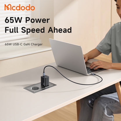 McDodo CH-0850 Ultimate Mini verkkolaturi, 65W, 3,25A, 1 x USB-C, musta