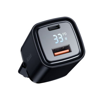 McDodo CH-1701 Graphite Display -verkkolaturi, 33W, 3A, 1 x USB-A - 1 x USB-C, Musta