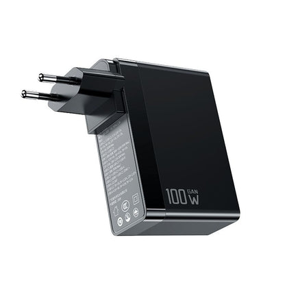 McDodo CH-8101 Pro Nuc AR Power Travel -verkkolaturi, 100W, 5A, 1 x USB-A - 2 x USB-C, Musta