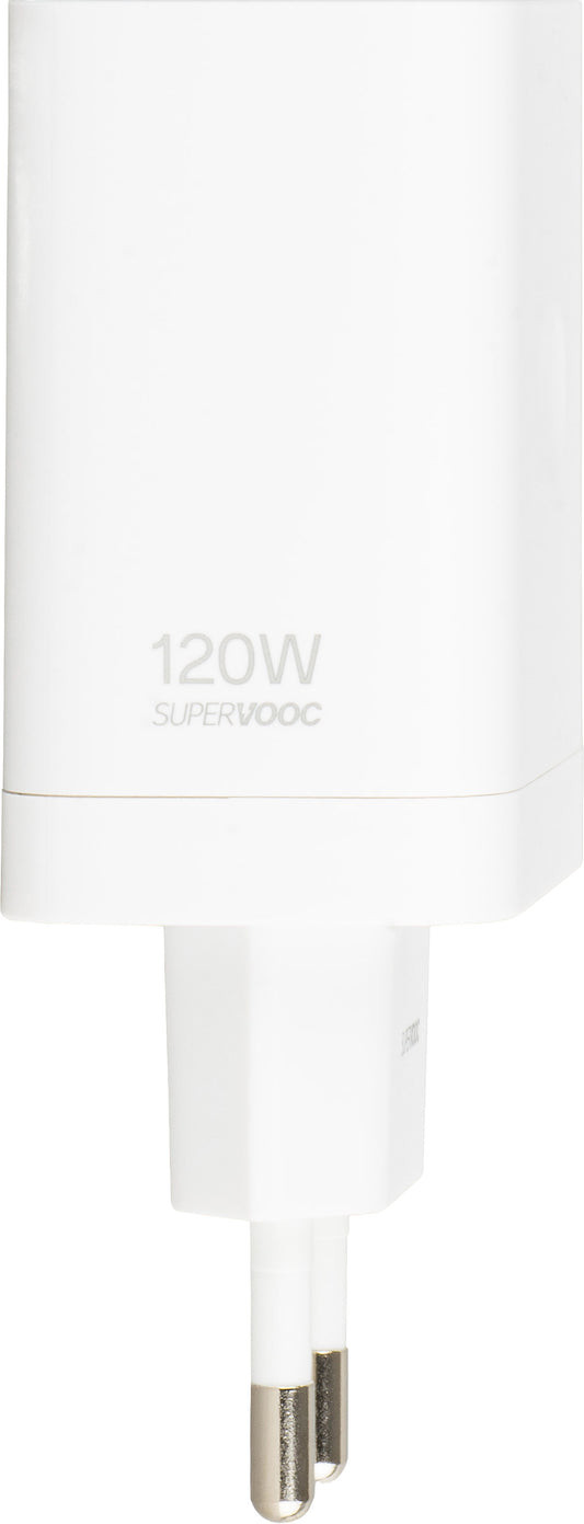 OnePlus-verkkolaturi, 120W, 1 x USB-A, valkoinen