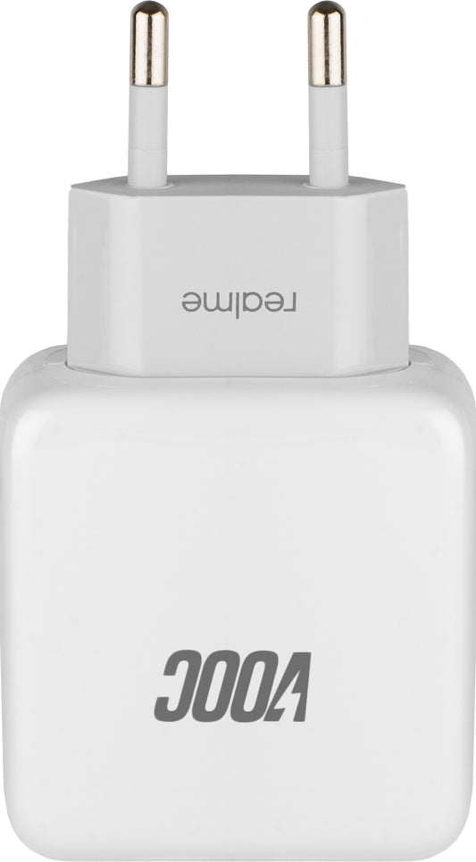 Realme-verkkolaturi, 20W, 4A, 1 x USB-A, Valkoinen VC54JCEH