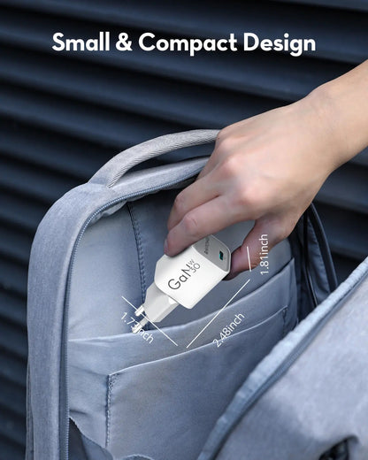 RavPower RP-PC1056 Network Charger, 30W, 3A, 1 x USB-C, White