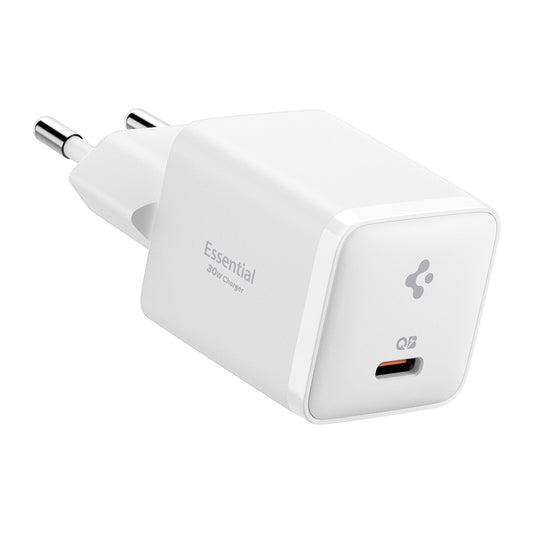 Spigen EE301EU Essential -verkkolaturi, 30W, 3A, 1 x USB-C, Valkoinen KF2363556