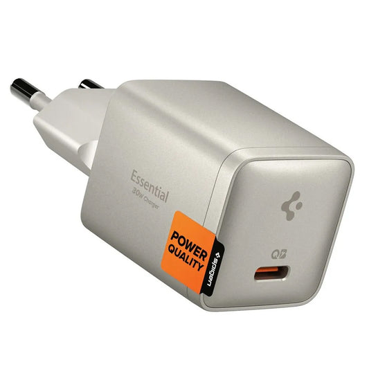 Spigen EE301EU Essential verkkolaturi, 30W, 3A, 1 x USB-C, Harmaa Titaani ACH10448