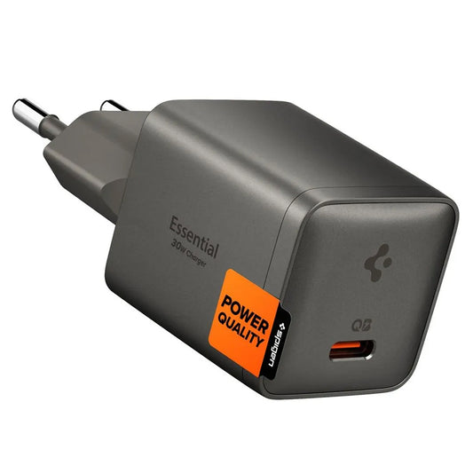 Spigen EE301EU Essential verkkolaturi, 30W, 3A, 1 x USB-C, Harmaa ACH10447