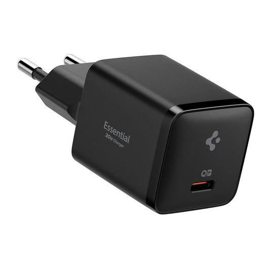 Verkkolaturi Spigen EE301EU Essential, 30W, 3A, 1 x USB-C, Musta ACH09493