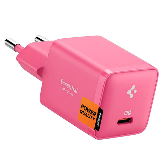 Verkkolaturi Spigen EE301EU Essential, 30W, 3A, 1 x USB-C, Vaaleanpunainen ACH10449