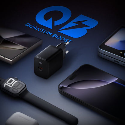 Spigen Essential -verkkolaturi, 20W, 3A, 1 x USB-C, Musta