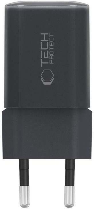 Tech-Protect NCM33W Network Charger, 33W, 3A, 1 x USB-A - 1 x USB-C, Black