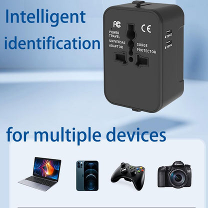 Techsuit HHT202-2C Travel -verkkolaturi, 15W, 3A, 2 x USB-C, Valkoinen