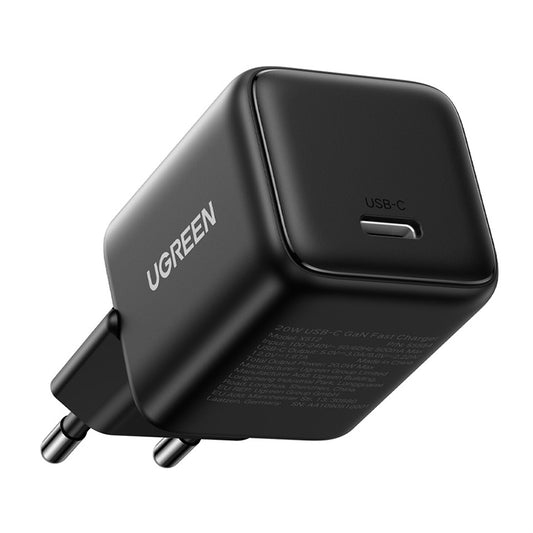 UGREEN X512 Verkkolaturi, 20W, 3A, 1 x USB-C, Musta
