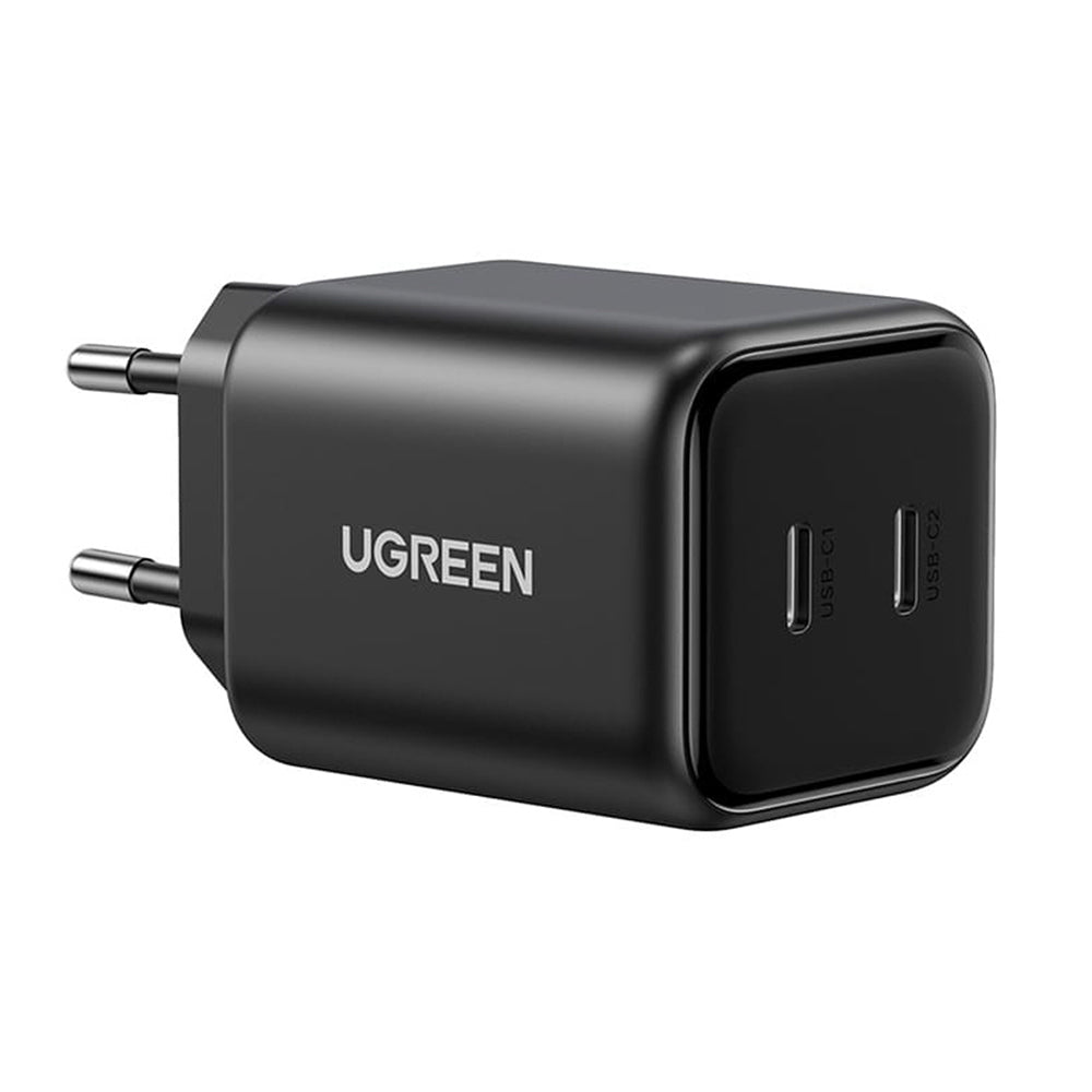 UGREEN X526 verkkolaturi (65058), 45W, 3A, 2 x USB-C, musta