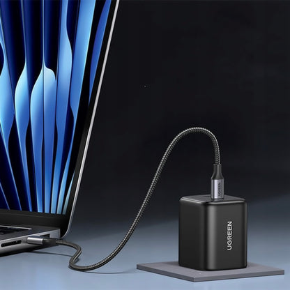UGREEN X526 verkkolaturi (65058), 45W, 3A, 2 x USB-C, musta