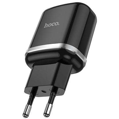 HOCO N3 Verkkolaturi, 18W, 3A, 1 x USB-A, Musta