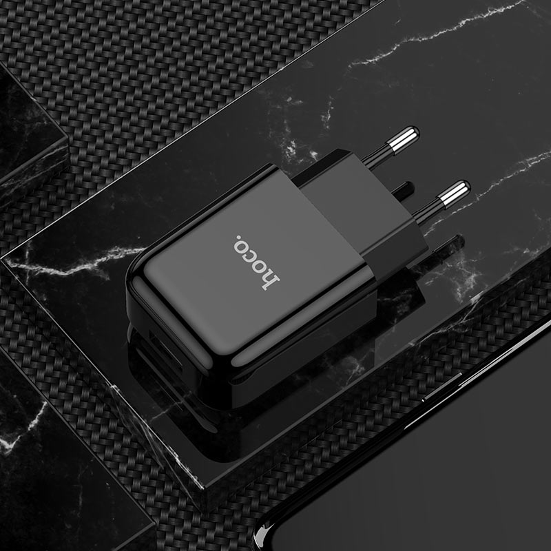 Verkkolaturi HOCO N2, 10W, 2A, 1 x USB-A, Musta