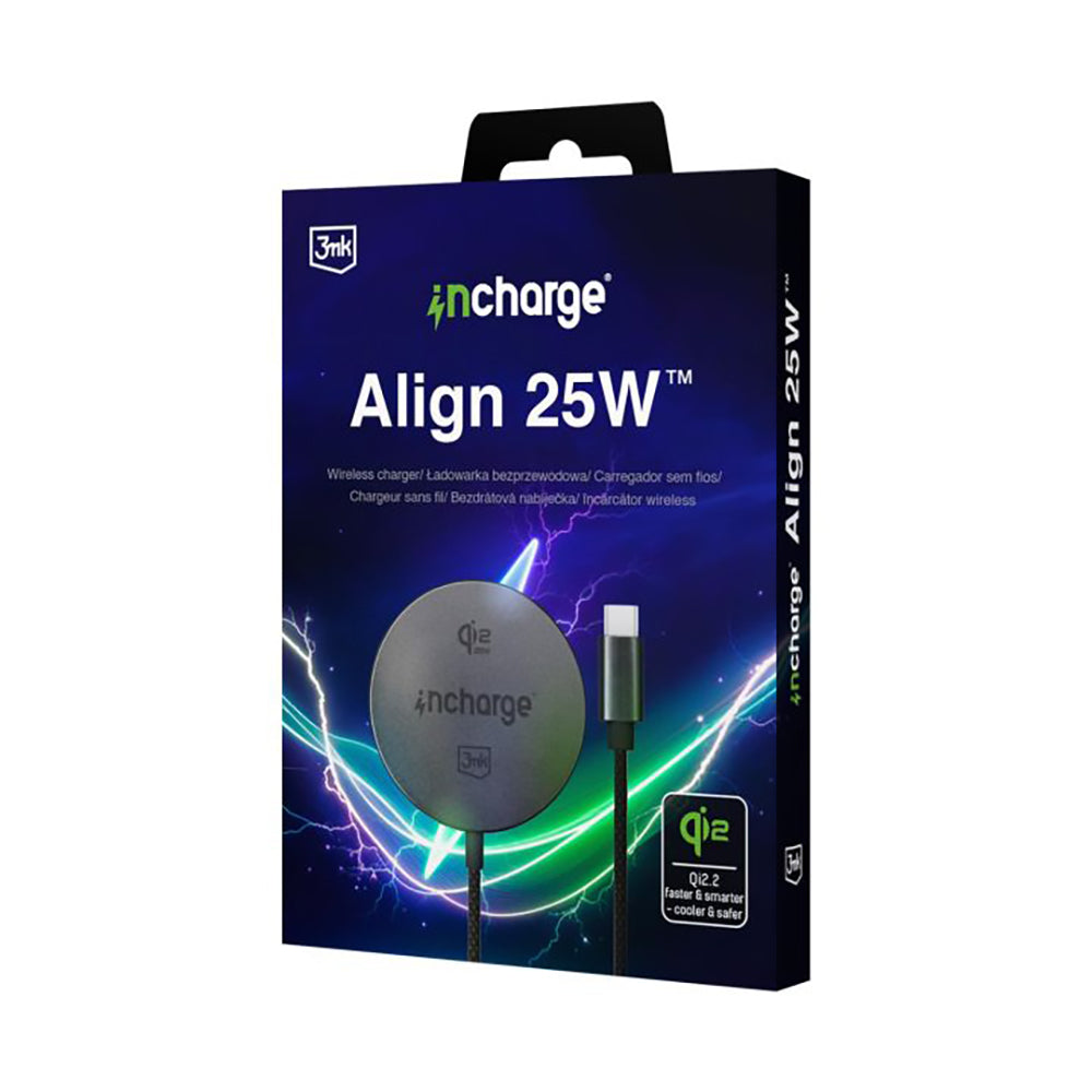 3MK Align langaton verkkolaturi, 25W, musta