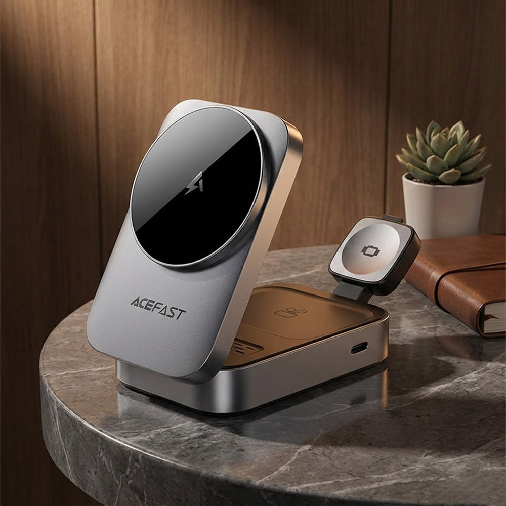 Acefast E22 3in1 Wireless Network Charger, 22.5W, 1.67A, Gray
