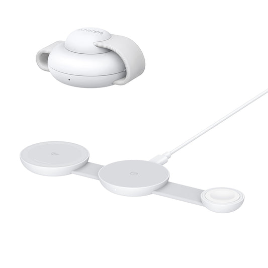 Anker MagGo 3in1 langaton verkkolaturi, 15W, 1.67A, valkoinen B25M8H21