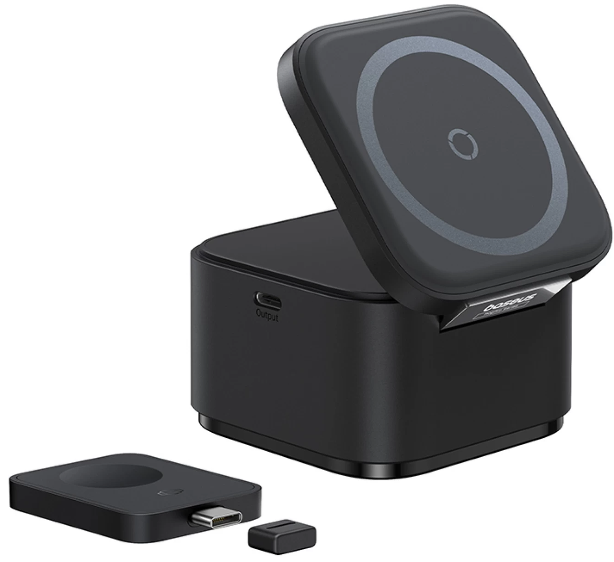 Baseus MagPro 3-in-1 langaton USB-C-verkkolaturi, 25 W, 1 x USB-C, musta P10264100123-01