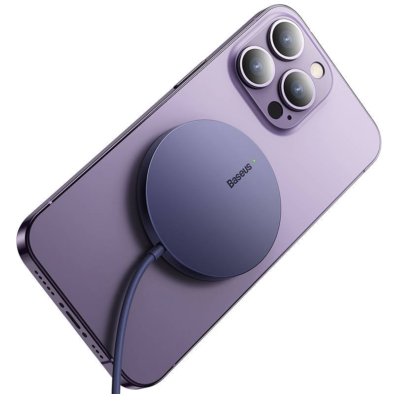 Baseus Simple Mini3 langaton laturi, 15W, 1.67A, Violetti CCJJ040205