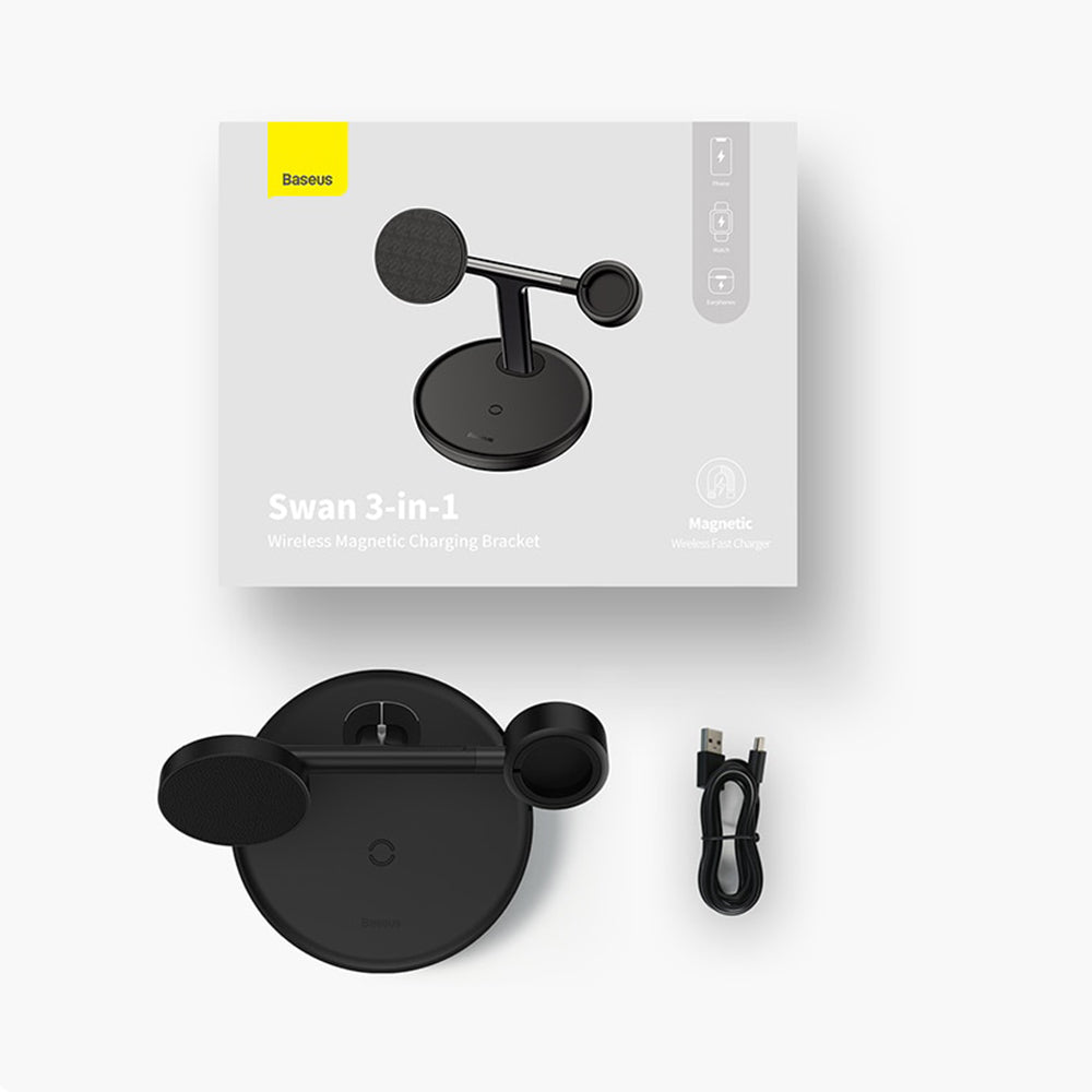 Baseus Swan 3in1 langaton latausasema, 20W, 1.67A, P10221302113-Z1