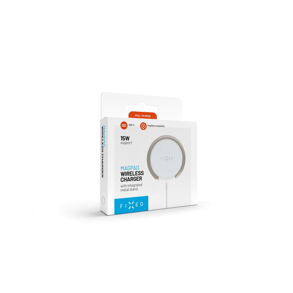 Langaton Fixed Ring -verkkolaturi, 15W, 1.67A, Valkoinen