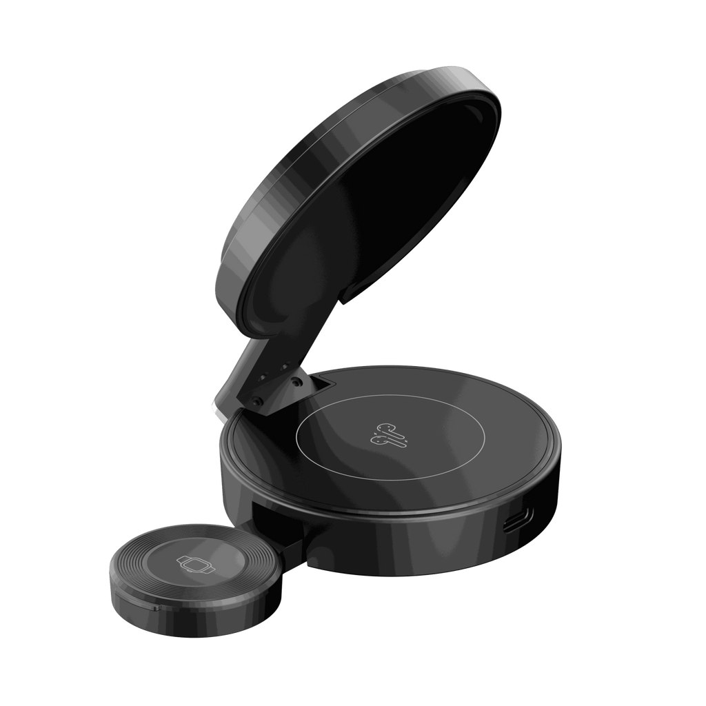 HAVIT W3100 3in1 langaton verkkolaturi, 15W, 1.67A, Musta