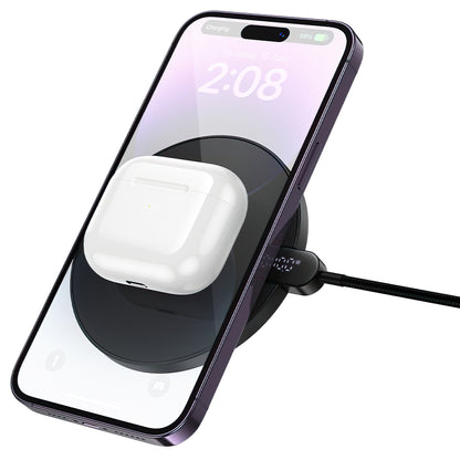 Langaton Verkkolaturi HOCO CW62, 15W, 1.67A, Musta