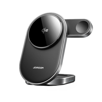 Joyroom JR-W17 3in1 langaton verkkolaturi, 15W, 1.67A, Musta