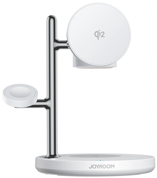 Joyroom JR-W23 3in1 Langaton Verkkolaturi, 15W, 1.67A, Valkoinen