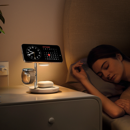 Joyroom JR-W23 3in1 Langaton Verkkolaturi, 15W, 1.67A, Valkoinen