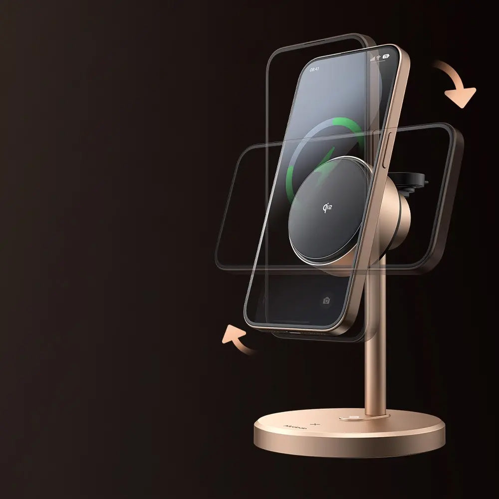 Langaton McDodo CH-2463 Swan 3in1 -verkkolaturi, 22.5W, 1.67A, Kulta