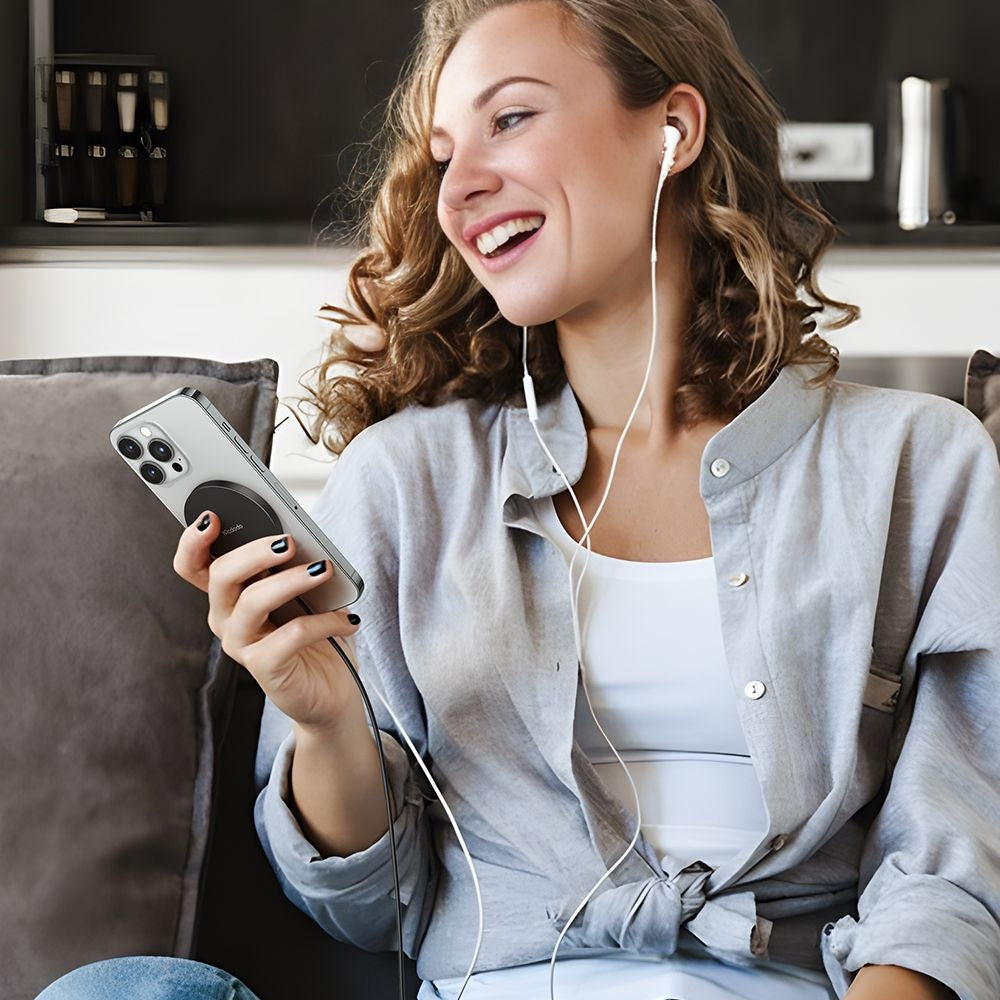 McDodo CH-4360 Moon langaton verkkolaturi, 15W, 1.67A, Musta