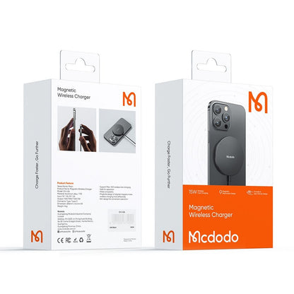 McDodo CH-4360 Moon langaton verkkolaturi, 15W, 1.67A, Musta