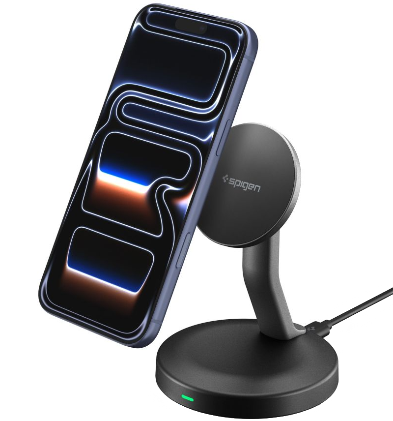 Spigen EF151MS Langaton Verkkolaturi, 15W, 1.67A, Musta