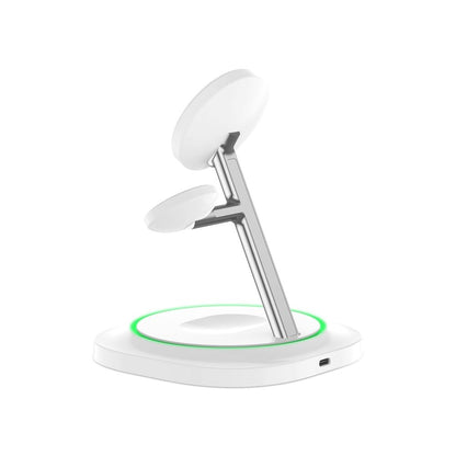 Incarcator Retea Wireless Tech-Protect QI15W-A46 3in1, 15W, 1.67A, Alb