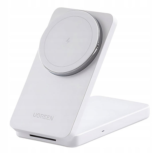 UGREEN W528 2in1 langaton verkkolaturi, 20W, 1.67A, Valkoinen