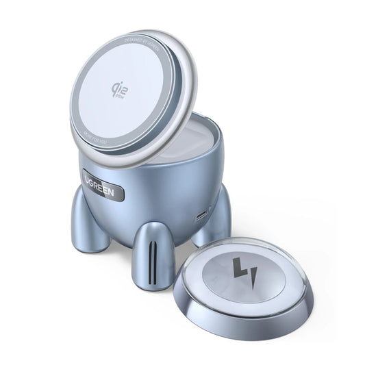 UGREEN W713 2in1 25W Langaton Verkkolaturi, Sininen