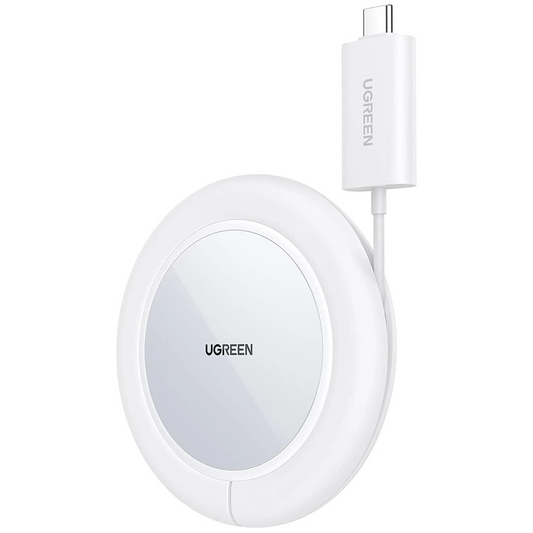 Langaton verkkolaturi UGREEN CD245 (40123), 15W, 1.67A, Valkoinen