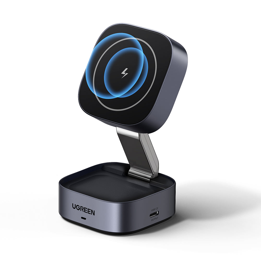 UGREEN W526 3in1 Langaton Verkkolaturi, 20W, 1.67A, 1 x USB-C, Musta
