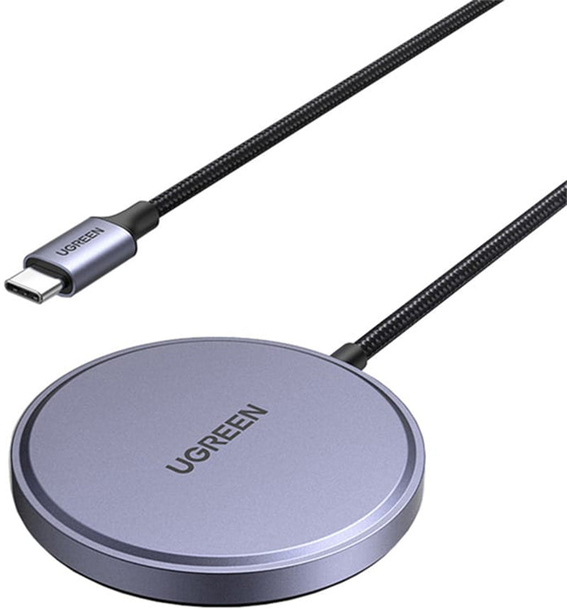 UGREEN W703 Langaton Verkkolaturi, 15W, 1.67A, Musta