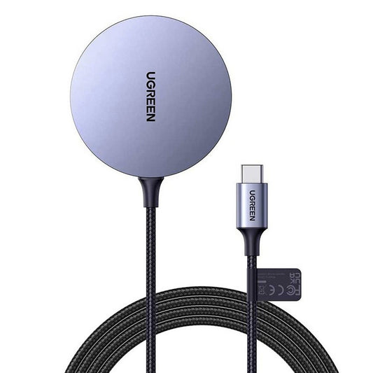 UGREEN CD245 Langaton Verkkolaturi, 15W, 1.67A, Harmaa