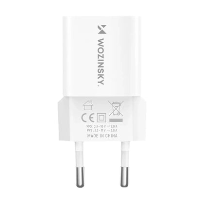 WZK WWCEAC -verkkolaturi, 33W, 3A, 1 x USB-A - 1 x USB-C, Valkoinen