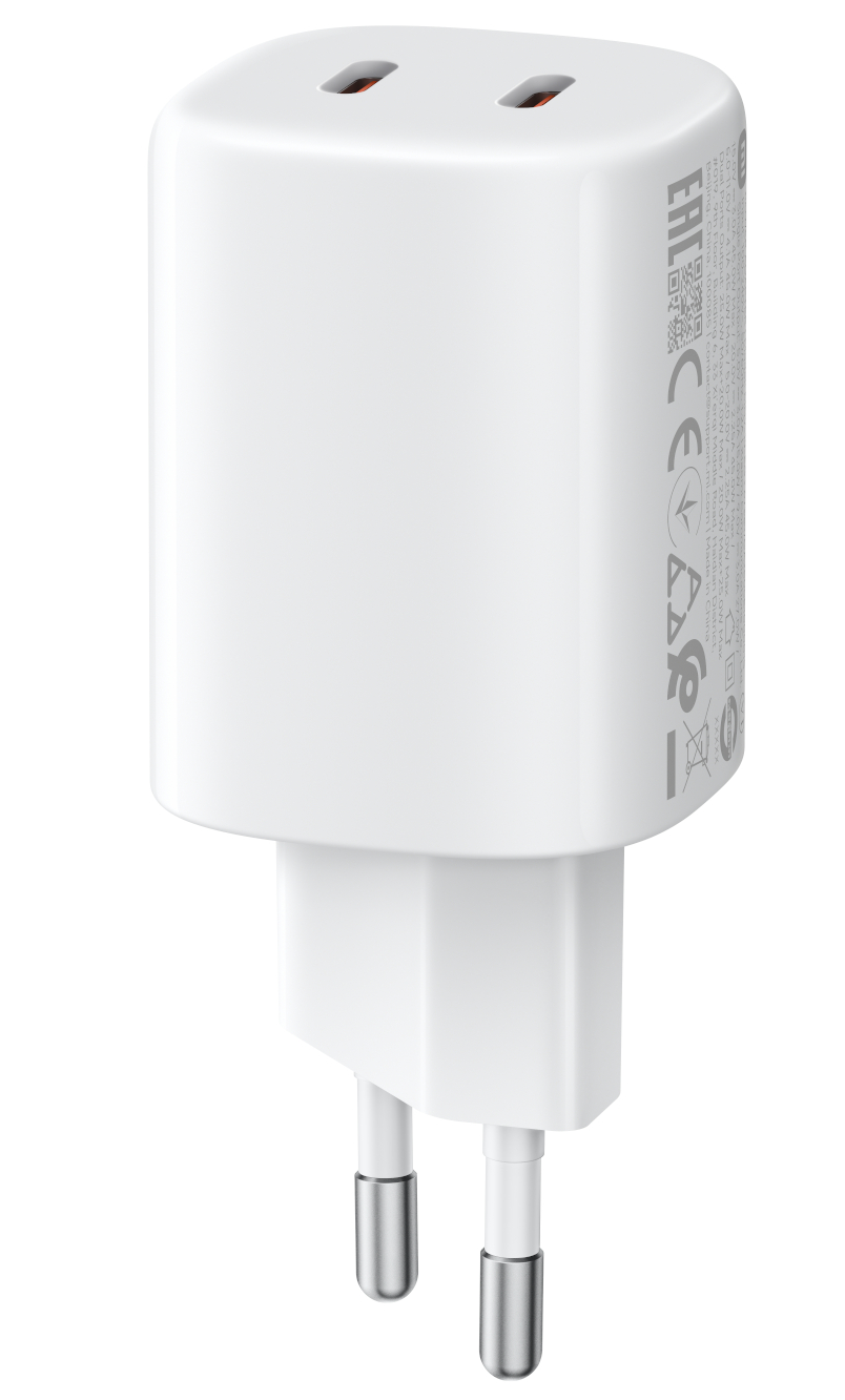 Xiaomi Nano Turbo verkkolaturi, 45W, 3A, 2 x USB-C, Valkoinen BHR087OEU