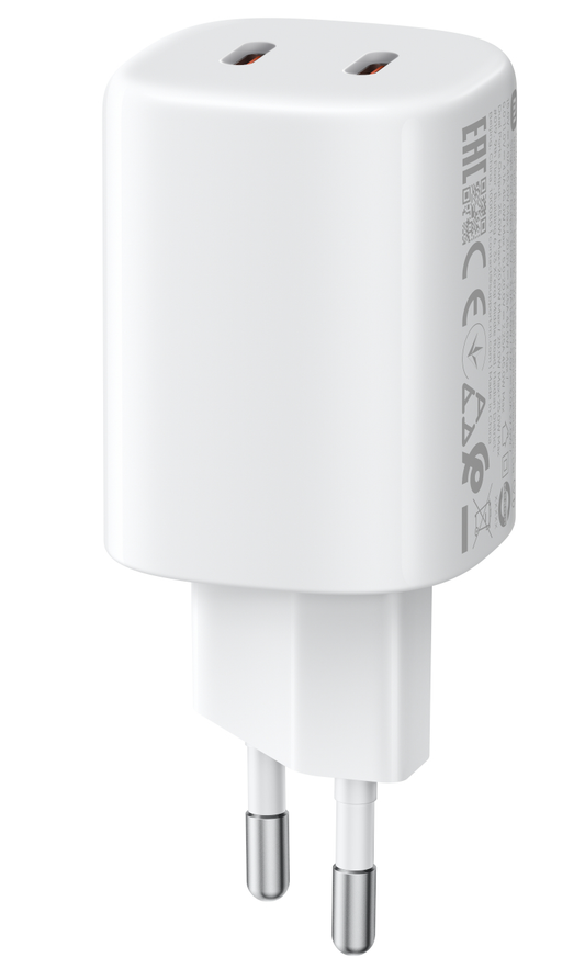 Xiaomi Nano Turbo verkkolaturi, 45W, 3A, 2 x USB-C, Valkoinen BHR087OEU