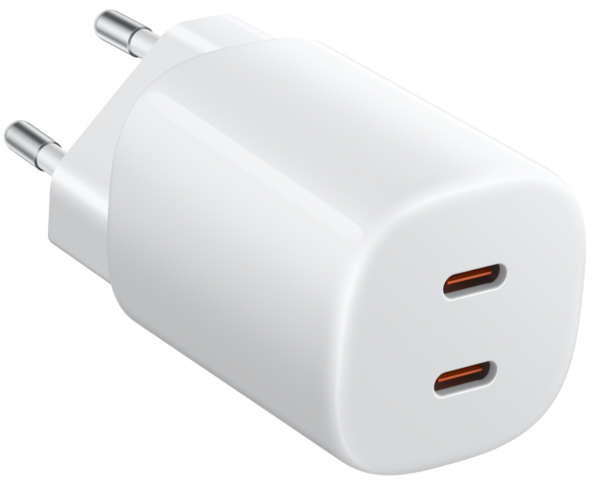 Xiaomi Nano Turbo verkkolaturi, 45W, 3A, 2 x USB-C, Valkoinen BHR087OEU