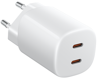 Xiaomi Nano Turbo verkkolaturi, 45W, 3A, 2 x USB-C, Valkoinen BHR087OEU