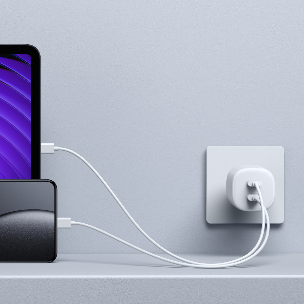 Xiaomi Nano Turbo verkkolaturi, 45W, 3A, 2 x USB-C, Valkoinen BHR087OEU