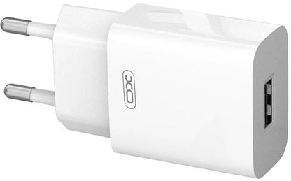 XO Design L99 Verkkolaturi, 12W, 2.4A, 1 x USB-A, Valkoinen